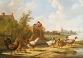 Poultry In A Summer Landscape 2 - Albertus Verhoesen