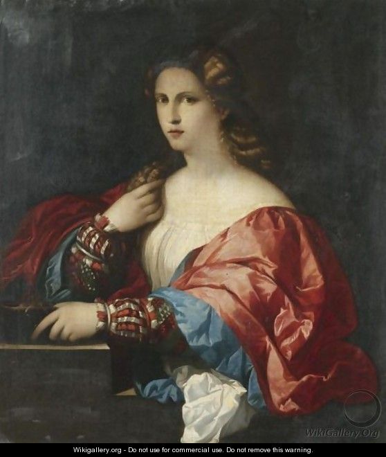 Portrait Of A Young Woman, Half Length - (after) Jacopo D