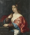 Portrait Of A Young Woman, Half Length - (after) Jacopo D'Antonio Negretti (see Palma Giovane)