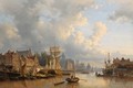 Ships On The River Ij, Amsterdam - Everhardus Koster