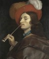 A Cavalier Smoking A Pipe - (after) Theodoor Rombouts