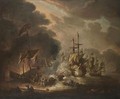 A Naval Engagement Between Turks And Christians - (after) Ilario Spolverini (Il Mercanti)