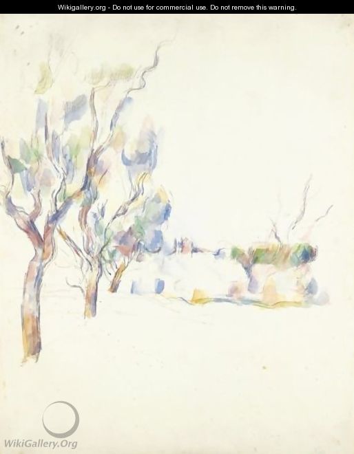 Amandiers En Provence (Allee Du Jas De Bouffan) - Paul Cezanne