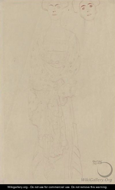 Stehende Frau (Standing Woman) - Gustav Klimt