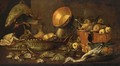 A Still Life With A Sturgeon, A Carp And Other Fresh-Water - Dirck Govertsz
