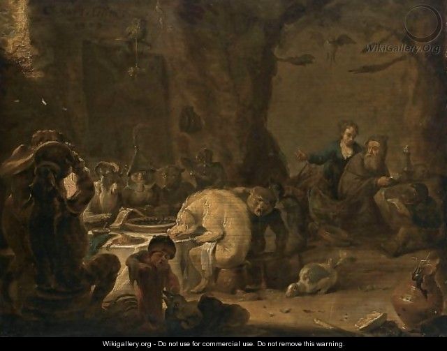 The Temptation Of Saint Anthony - Cornelis Saftleven