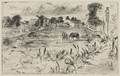 Landscape With The Horse 2 - James Abbott McNeill Whistler