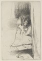 Reading In Bed - James Abbott McNeill Whistler
