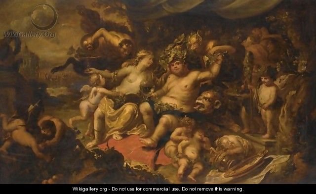 The Triumph Of Bacchus - (after) Simon De Vos