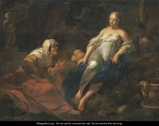 Vertumnus And Pomona - Nicolaes Berchem
