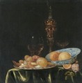 Still Life With Oranges And Lemons In A Blue And White Porcelain Dish - (after) Simon Luttichuys