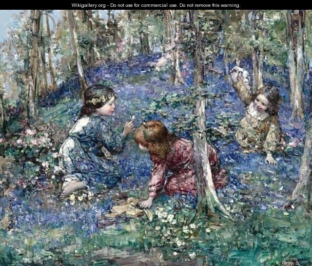 The Bluebell Wood - Edward Atkinson Hornel
