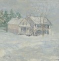 Brush House, Cos Cob - John Henry Twachtman