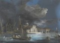 Venezia, San Giorgio Maggiore Sotto La Luna - Giuseppe Bernardino Bison