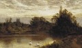 River With Swans - Alfred Glendening