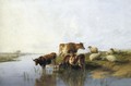 Cattle Watering 5 - Thomas Sidney Cooper