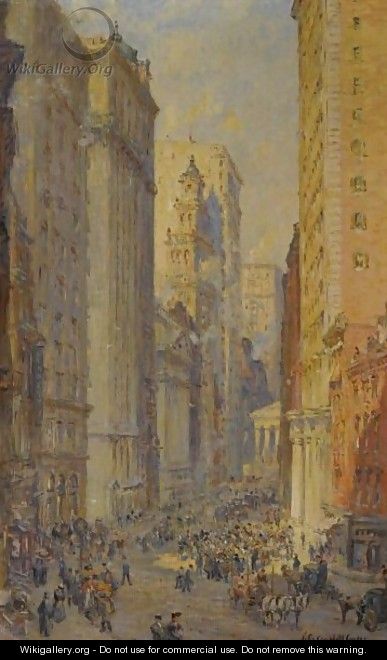 Broad Street, New York - Colin Campbell Cooper