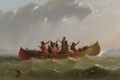 Indian Canoe - Alfred Jacob Miller
