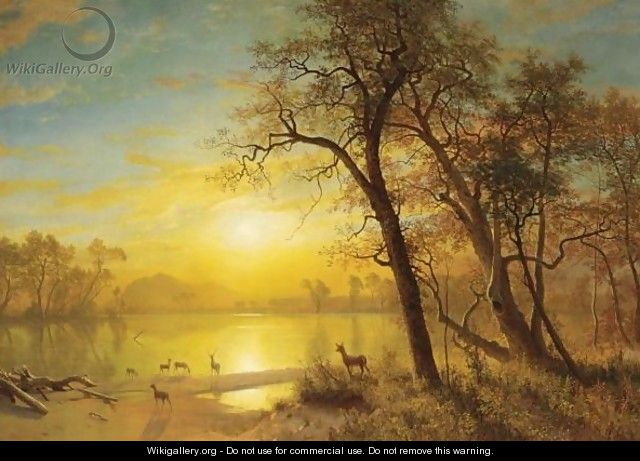 Mountain Lake 3 - Albert Bierstadt