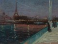 The Eiffel Tower At Night - Alfred Henry Maurer