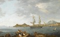 A British East Indiaman And Other Ships Entering Corfu Harbour - Anton the Younger Schranz