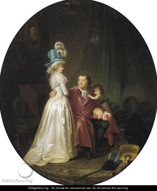 A Family Portrait - (after) Marguerite Gerard