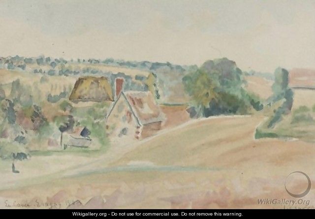 La Cavee Eragny - Camille Pissarro