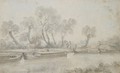Barges On The River Stour At Flatford, Suffolk - John Constable