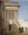 View Of The Courtyard At Greenwich Hospital - John Scarlett Davis