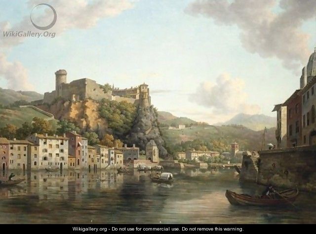 A View Of Chateau Of Pierre Encise, Lyon - William Marlow