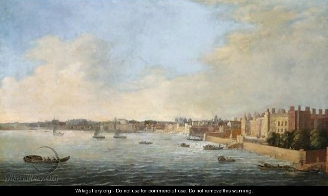 View Of Westminster And The Thames - Cornelis Bol