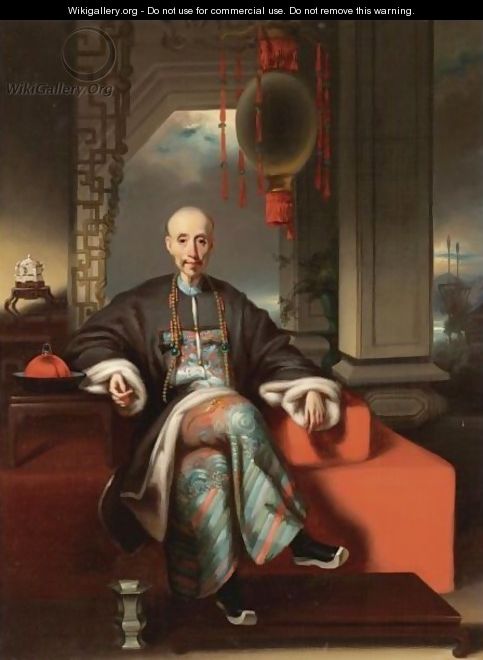 Portrait Of Hou Qua - George Chinnery