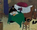The Solitary Meal, 1921 - Marius Borgeaud