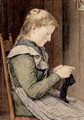 Girl Knitting, 1905 - Albert Anker
