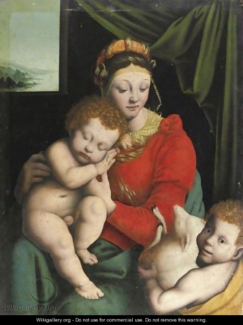 Madonna Col Bambino E San Giovannino - Giovan Battista Della Cerva