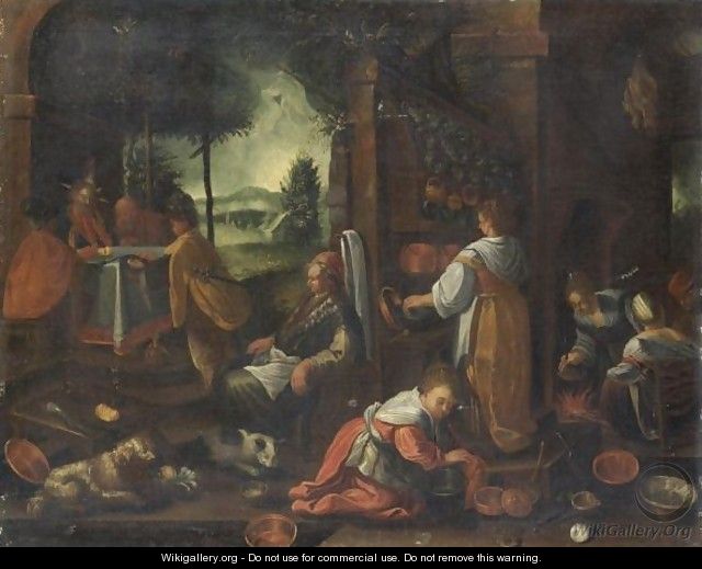 Cena In Emmaus - Jacopo Bassano (Jacopo da Ponte)