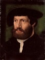 Portrait Of A Gentleman, Bust Length, Wearing A Black Jacket Over A White Shirt, With A Black Cap - (after) Cleve, Joos van