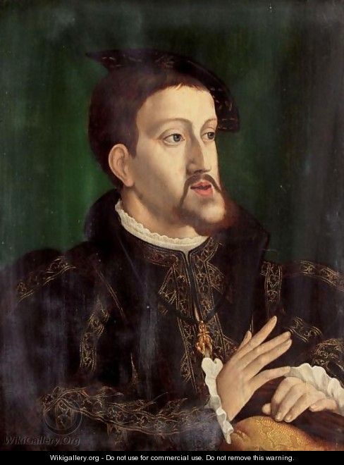 Portrait Of The Emperor Charles V - (after) Jan Cornelisz. Vermeyen