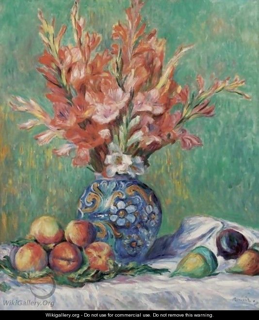 Fleurs Et Fruits - Pierre Auguste Renoir
