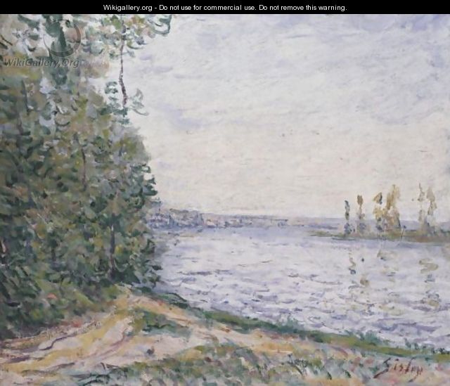 La Seine Pres De By 2 - Alfred Sisley
