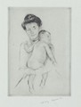 Mother Holding Nude Baby - Mary Cassatt