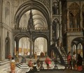 An Elegant Company In A Church Interior - Abraham Van Gerwen