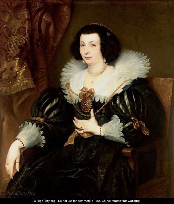 Portrait Of Anna Maria De Camudio - (after) Dyck, Sir Anthony van