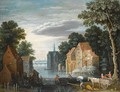 A River Landscape With A Watermill - (after) Marten Ryckaert