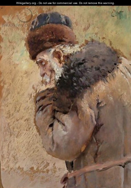 Study Of An Old Man - Konstantin Egorovich Egorovich Makovsky