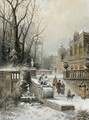 A Noble Family Leaving Their Palace In Winter - E. Lermontoff