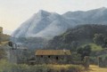 An Italianate Landscape With A Hillside Village - Jean-Joseph-Xavier Bidauld