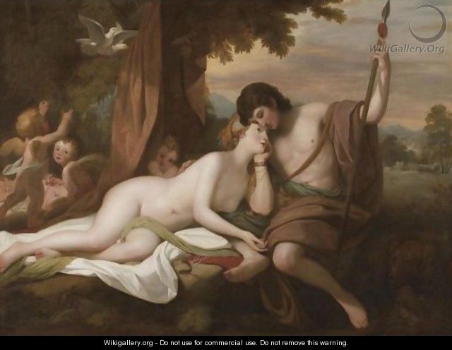 Venus Relating To Adonis The Story Of Hippomenes And Atalanta - Benjamin West