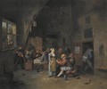 Boors Carousing And Eating In A Tavern - Egbert van, the Younger Heemskerck