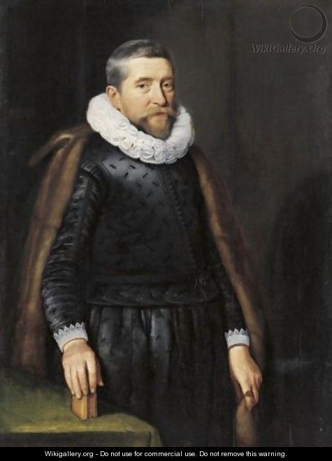 Portrait Of A Gentleman, Said To Be Meindert Lasden - Michiel Jansz. van Mierevelt